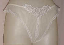 Open bottom Sheer Nylon Panties