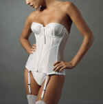 Lady_Marlene_979_Strapless Satin Bustier withThong
